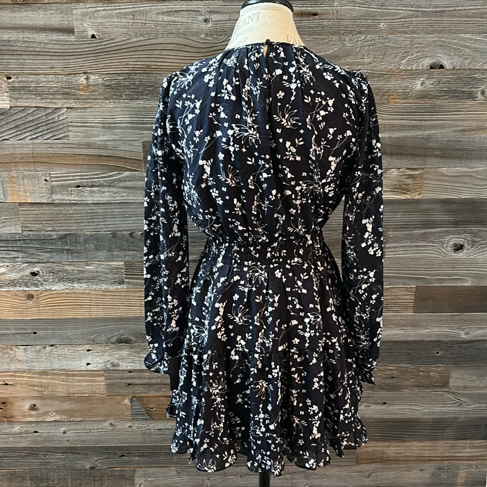 Lulu’s Too Cute Blue Floral Mini Dress, Size Small NWT - Picture 9 of 15